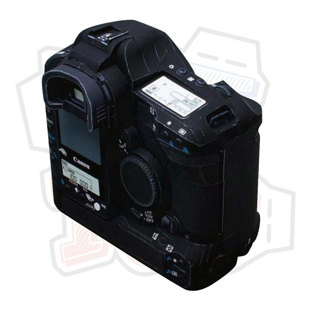 Mô hình giấy Máy ảnh Canon EOS-1Ds Mark II (tỉ lệ 1:1)