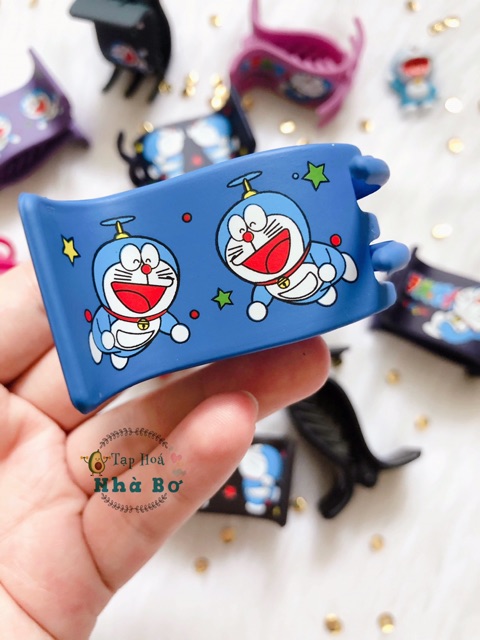 KẸP TÓC CÀNG CUA 5 RĂNG HÌNH DORAEMON DOREMON NHIỀU MÀU SẮC