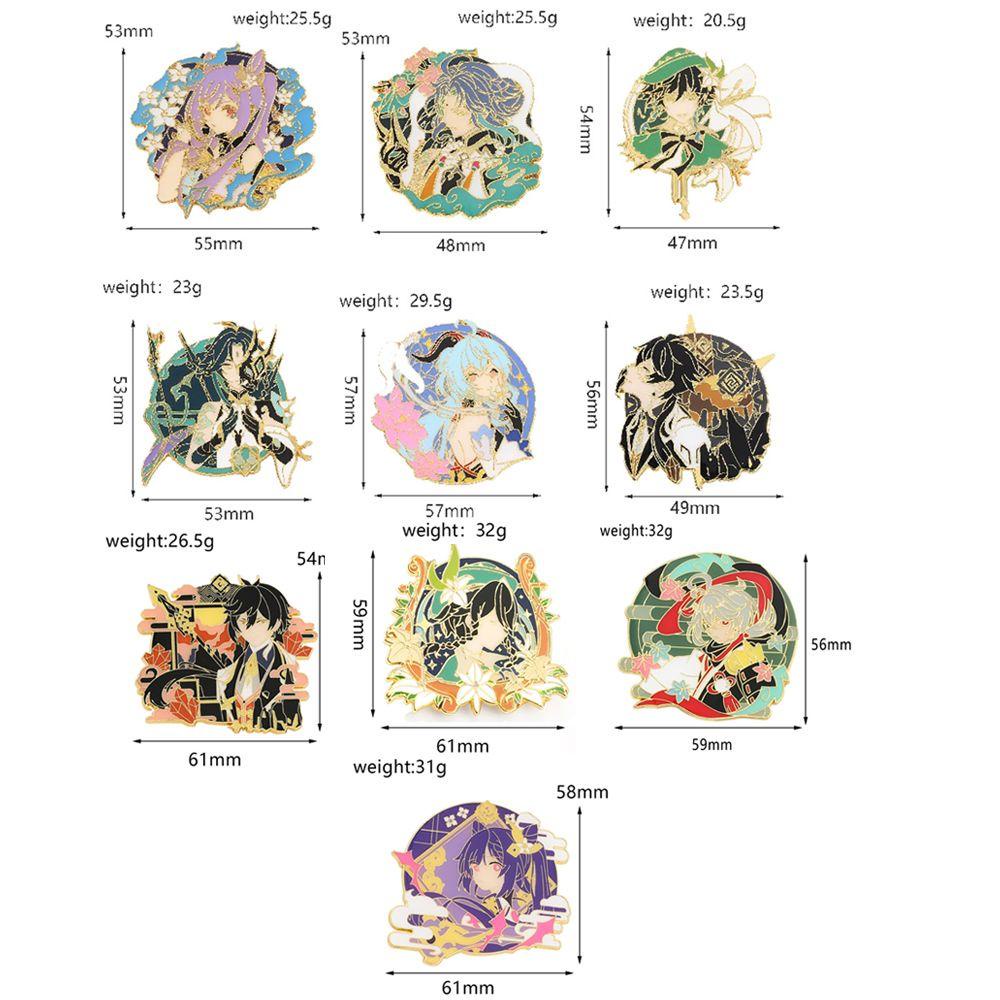 SUMU Huy Hiệu Cài Áo Hình Nhân Vật Hoạt Hình Game Peripherals Tráng Men