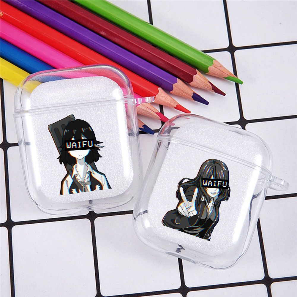 Vỏ Bảo Vệ Hộp Sạc Tai Nghe airpods 1 2 Bằng tpu Hình hentai anime Nhật Bản Dễ Thương