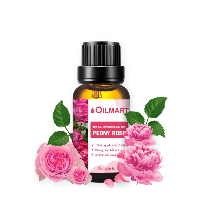 Tinh Dầu Thơm Hồng Mẫu Đơn Oilmart Peony Rose Essential Oil Blend