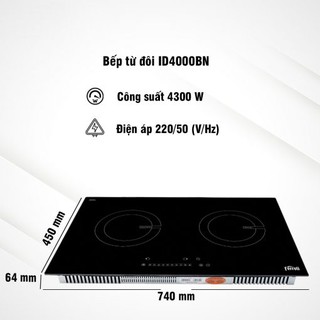 Bếp từ RAPIDO RI4000BS