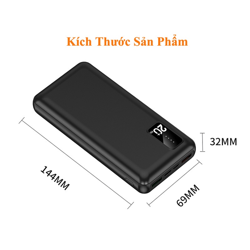 Sạc Dự Phòng 20000mah Iphone Sạc Pin Pin Dự Phòng 20000mah Fast Charge Power Bank Chính Hãng