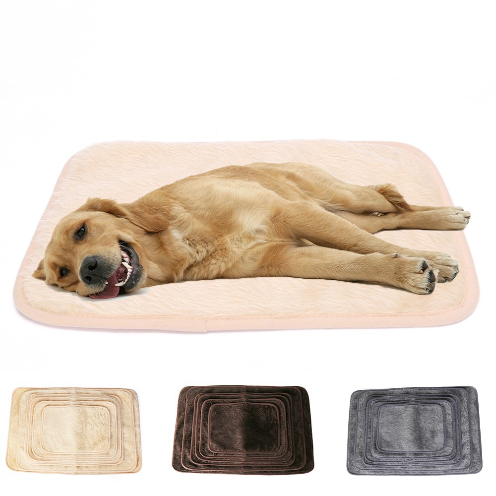 Đệm giường bằng lông thú giả ấm áp cho cún mèo cưng