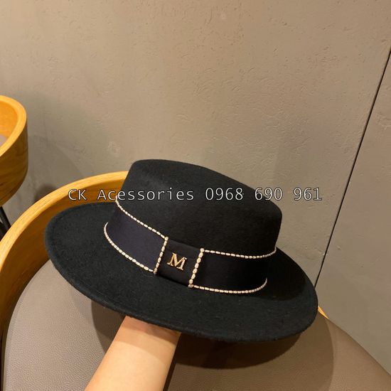 [Siêu Sale] Mũ nắp phẳng chữ M sang chảnh mũ nữ dáng cao bồi