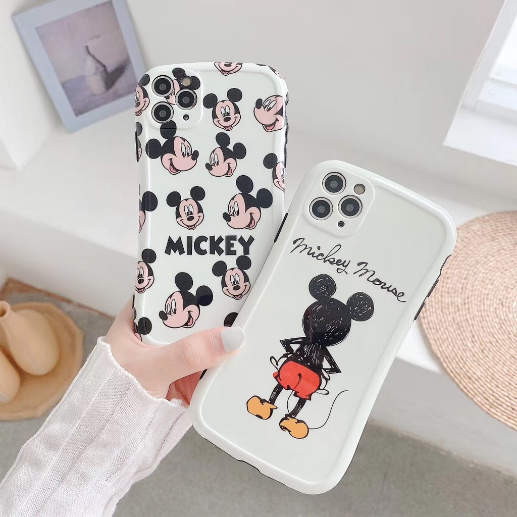 Ốp điện thoại mềm họa tiết Mickey/Minnie đáng yêu cho iPhone11 11Promax 7Plus 7 8 8 X XR XSmax SE2020 | BigBuy360 - bigbuy360.vn