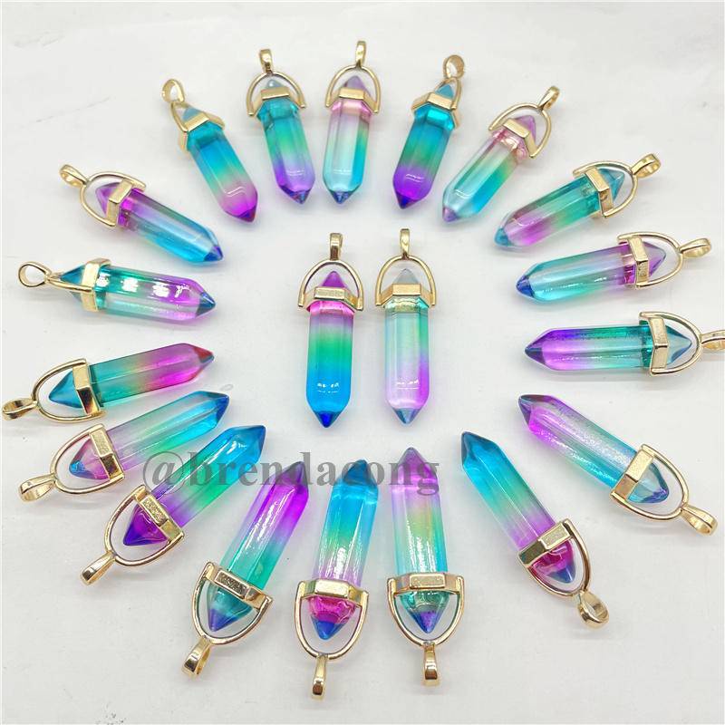 Mặt Vòng cổ Pha Lê Nhân Tạo Nhiều Màu Thời Trang DIY