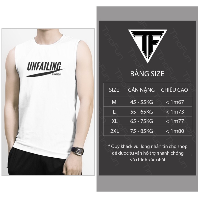 Áo 3 lỗ nam TinoFun 💖FREESHIP💖 Áo thun ba lỗ nam đẹp mã MKA Tank top lót form rộng nách bóng rổ chất lưới co giãn  ྇