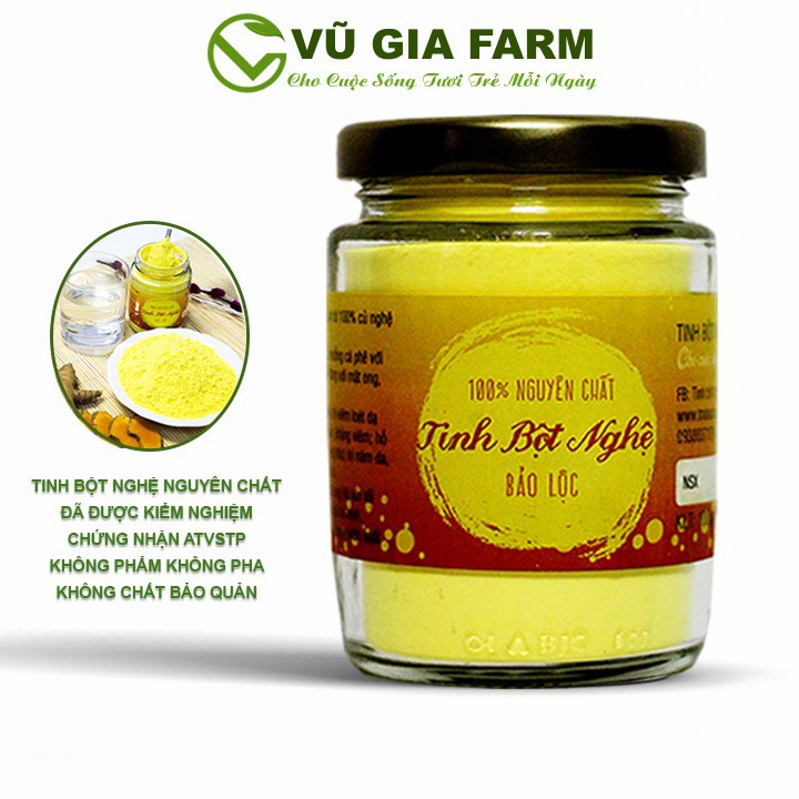 [Mã BMLTA50 giảm 10% đơn 99K] Tinh Bột Nghệ Nguyên Chất Vũ Gia 100g/hũ