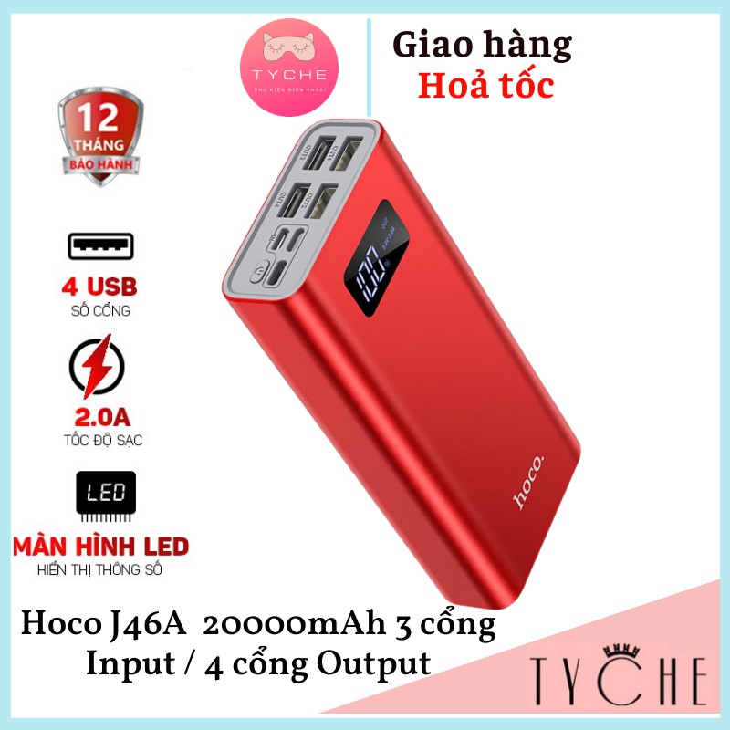 Pin sạc dự phòng J46A 20.000mAh