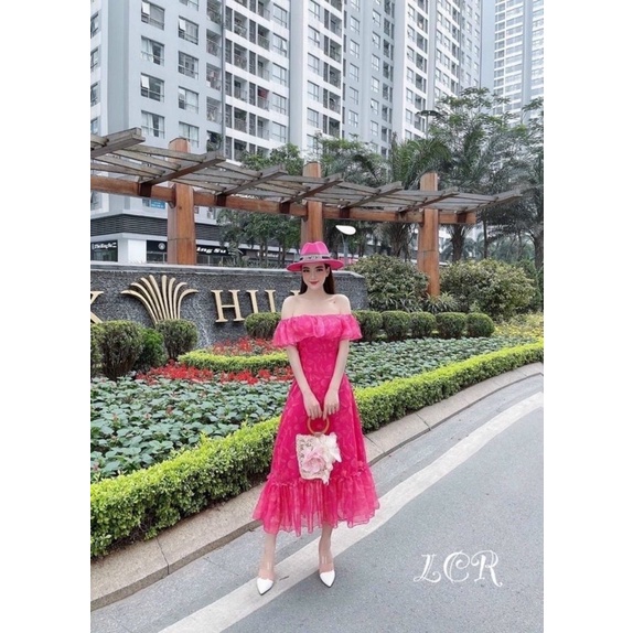 ĐẦM MAXI HOA TRỄ VAI NHÚN BÈO🔥 FREESHIP🔥 ĐẦM NỮ DÀI TIỂU THƯ DU LỊCH ĐI BIỂN | BigBuy360 - bigbuy360.vn