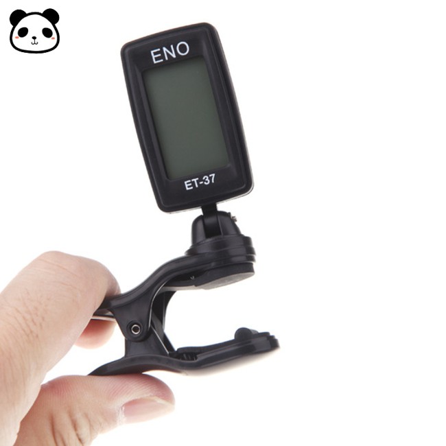 ENO Acoustic Guitar Tuner LCD Mini Clip-on Tuner for Guitar Chromatic Bass Violin Ukulele