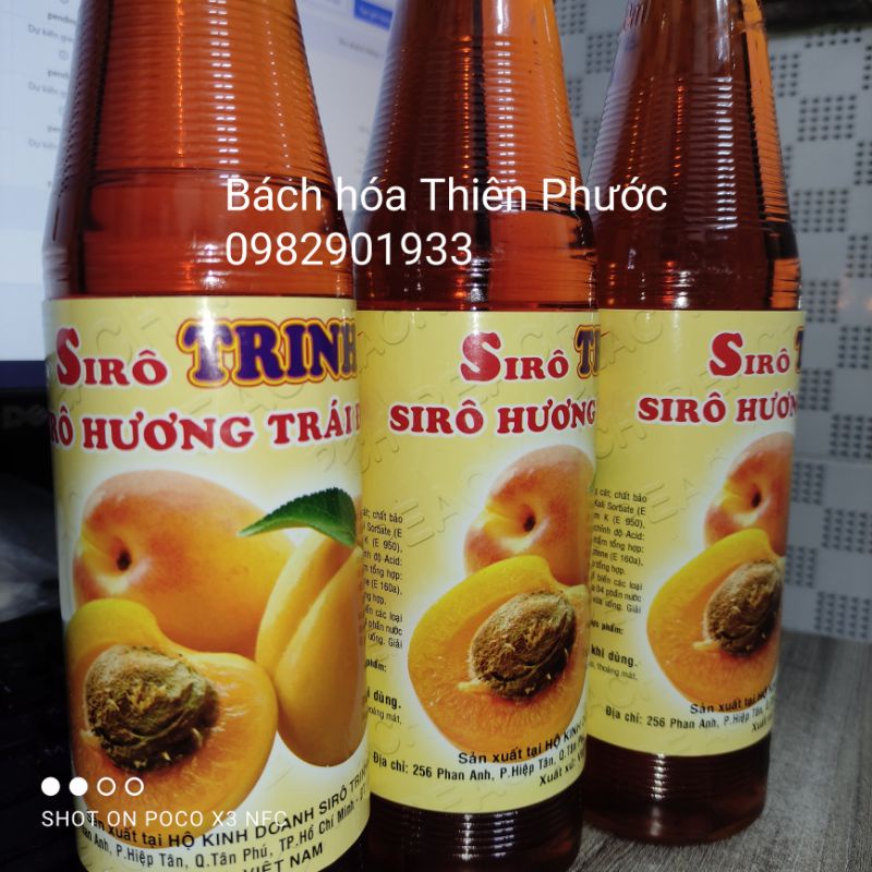 Si rô đào làm trà đào thơm ngon - bán lẻ 100ml