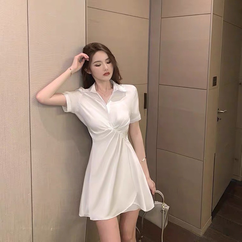 váy nữ đẹp 😍váy trắng lụa trơn chất đẹp Orther | BigBuy360 - bigbuy360.vn