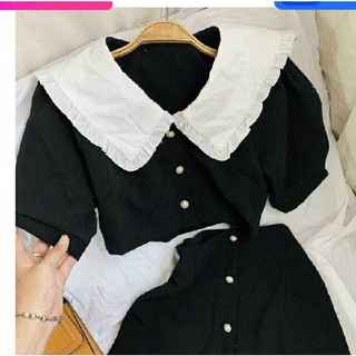 Sét váy Áo croptop