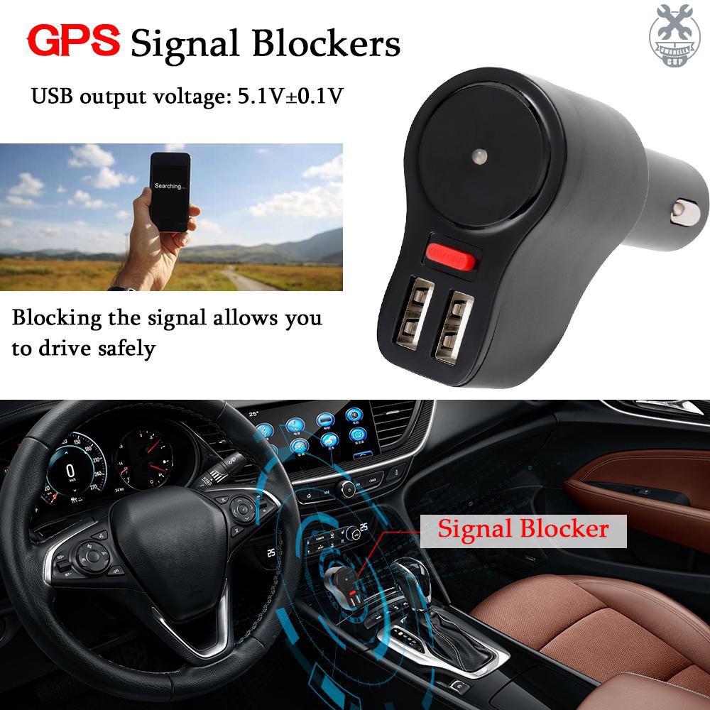 【umbr】Portable GPS Signal Blockers Car Recharger Type Information Safe Module Signal Shielding Device