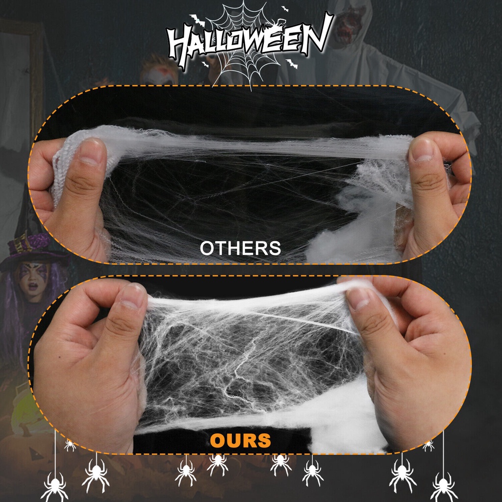 Mạng Nhện Giả 30 Nhện Trang Trí Halloween