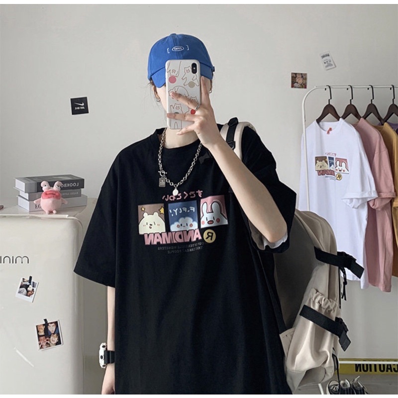 Áo phông cotton unisex, áo thun tay lỡ nam nữ form rộng thấm hút mồ hôi in hình RETUARN | BigBuy360 - bigbuy360.vn