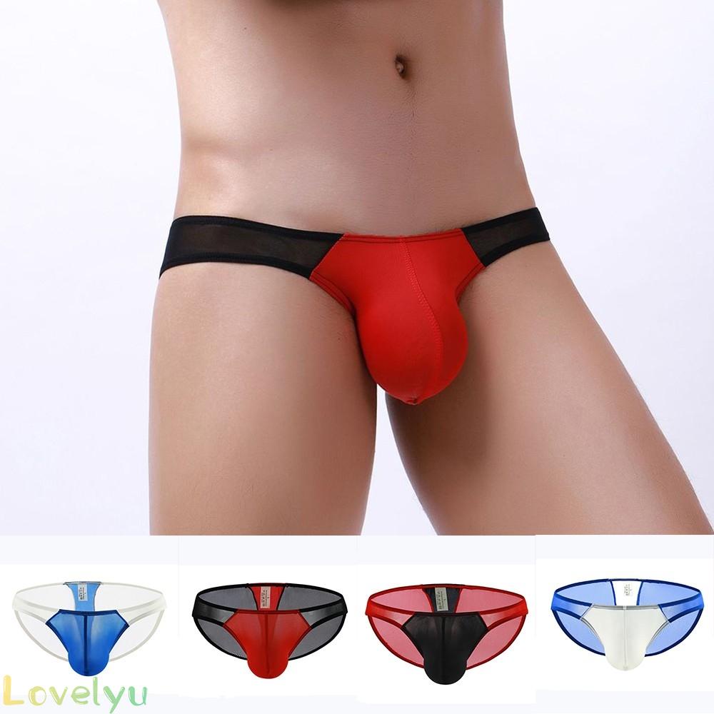 Quần lót lưng thấp 100% lụa lạnh thoáng khí gợi cảm hàng mới chất lượng cao cho nam