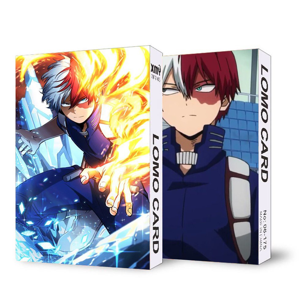 Ảnh lomo IN HÌNH nhân vật My hero academy Học viện anh hùng 30 tấm anime chibi