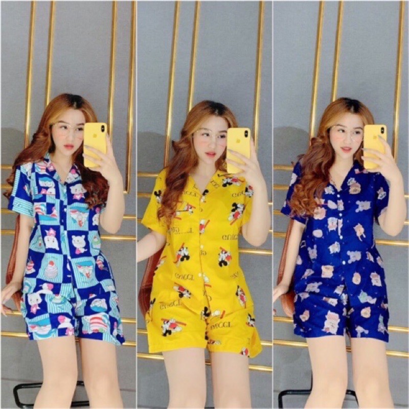 Bộ Pijama Kate Thái hoạ tiết kute 45-68kg | BigBuy360 - bigbuy360.vn