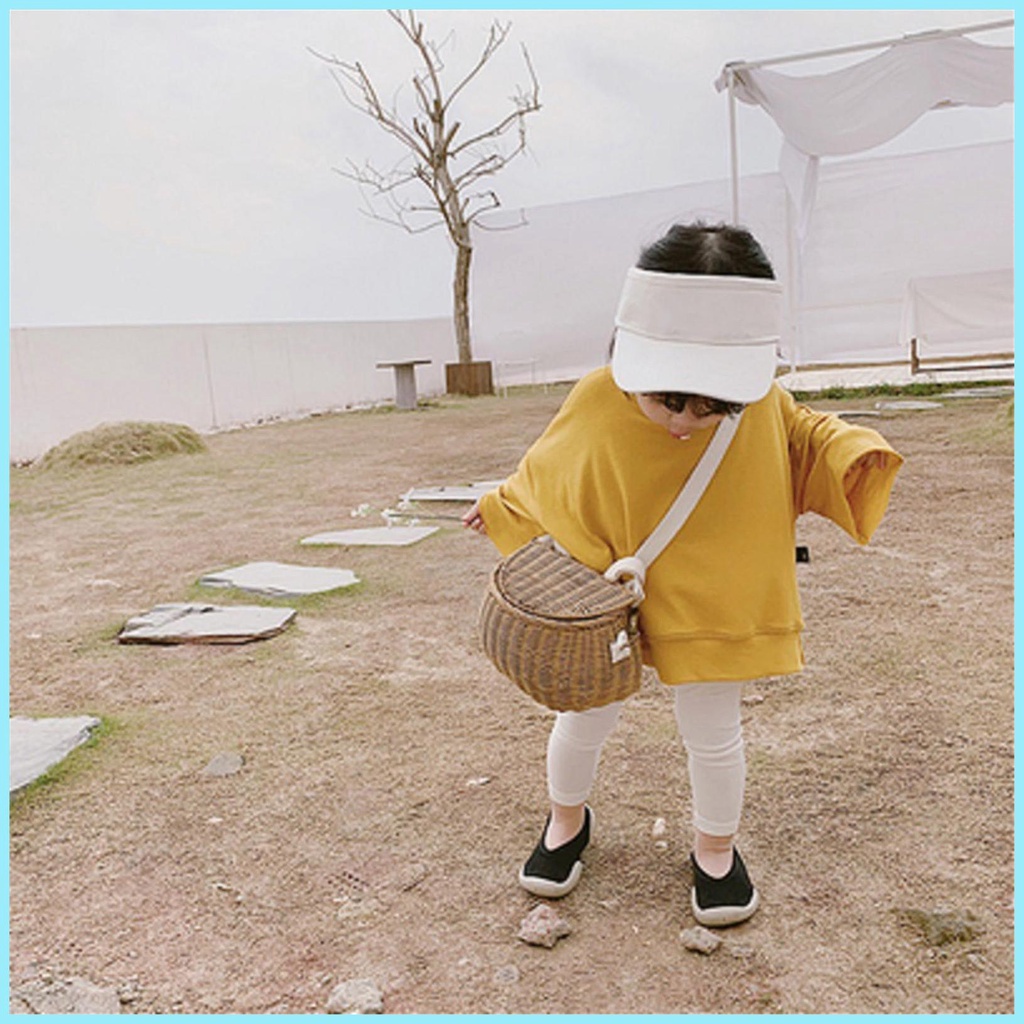 Giỏ Đan Mây Thủ Công Treo Sau Lưng Xe Đạp Trẻ Em