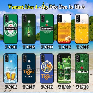 Ốp Lưng Vsmart Live 4 dẻo đen in hình Bia (Beer)