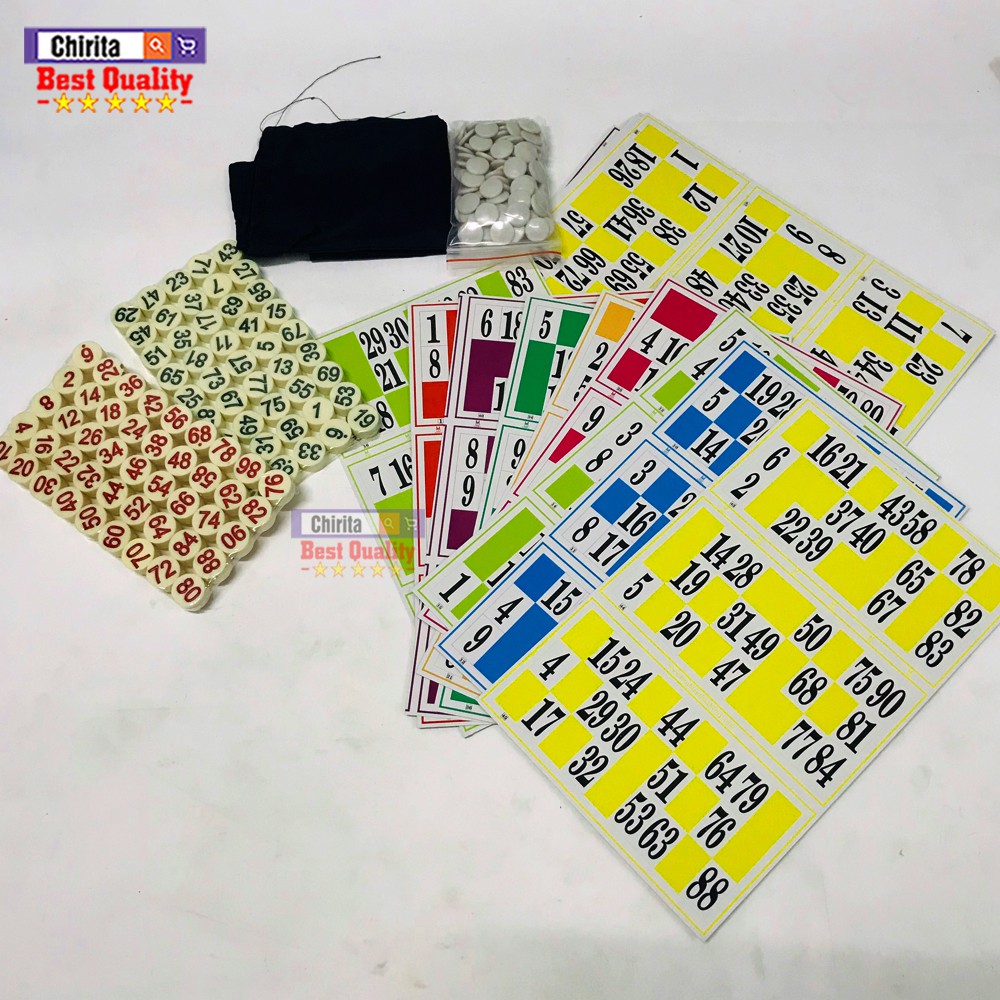 Đồ Chơi Giải Trí - Bộ Cờ Lô Tô Liên Hiệp Thành (90 Số) Giấy Và Melamine Cao Cấp, Boardgame, Đồ Chơi Gia Đình CHIRITA