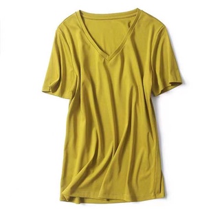 RN372_Rập giấy may áo thun cổ tim nữ