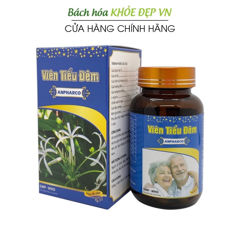 Viên tiểu đêm hiệu quả dùng cho cả nam và nữ hộp 30 viên