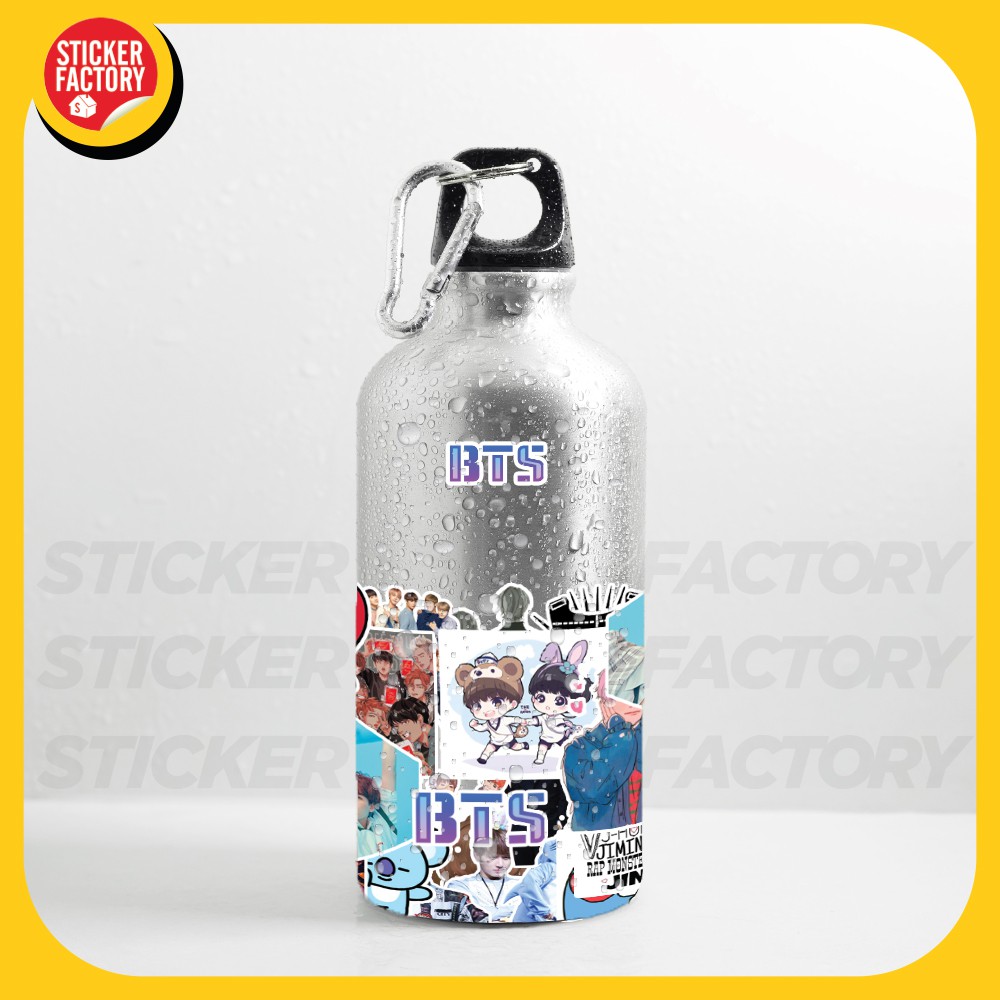 BTS nhóm nhạc Kpop Hàn Quốc - hộp set 100 sticker decal hình dán nón bảo hiểm , laptop, xe máy, ô tô - STICKER FACTORY