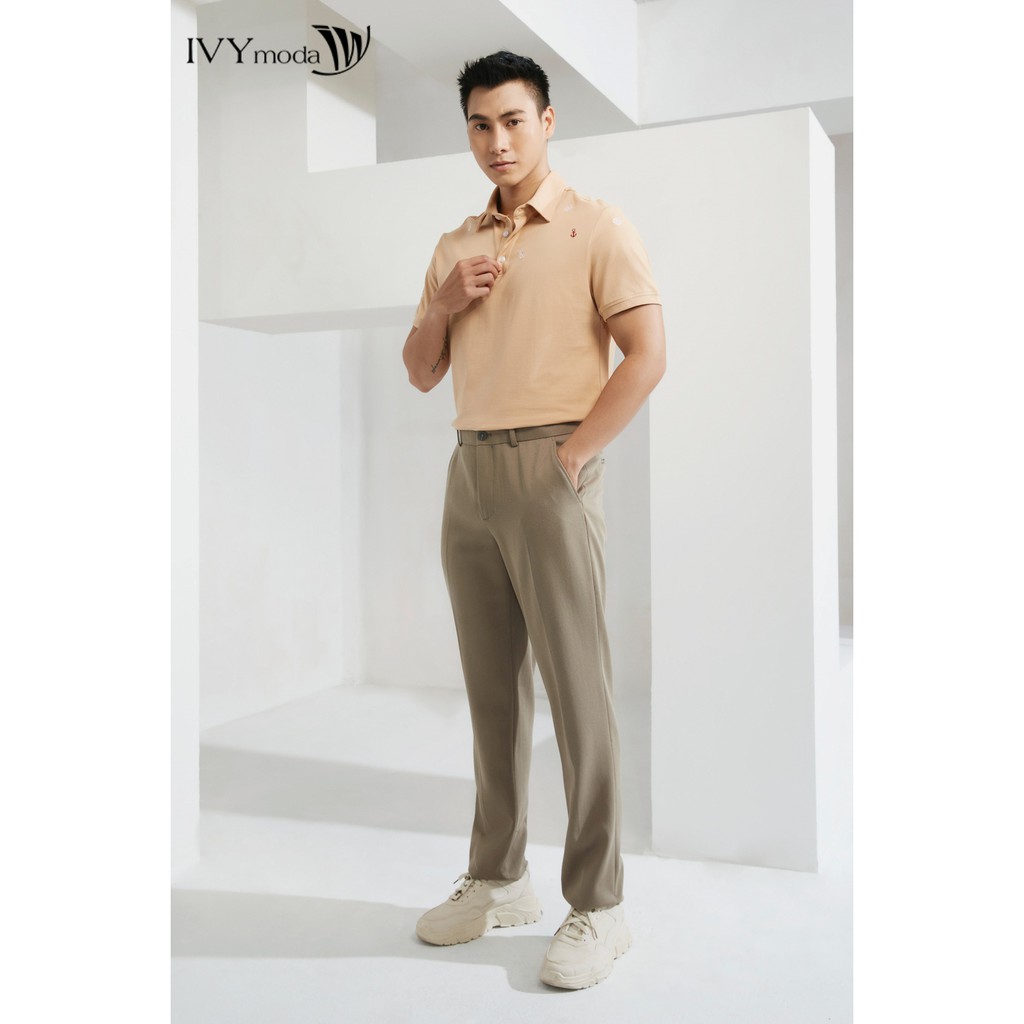 [NHẬP WABRTL5 GIẢM 10% TỐI ĐA 50K ĐH 250K ]Áo polo nam sợi modal cao cấp IVY moda MS 57E2856