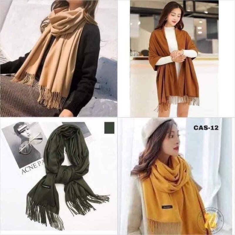Khăn quàng cổ Cashmere quảng châu cao cấp chất cực đẹp giao mầu ngẫu nhiên