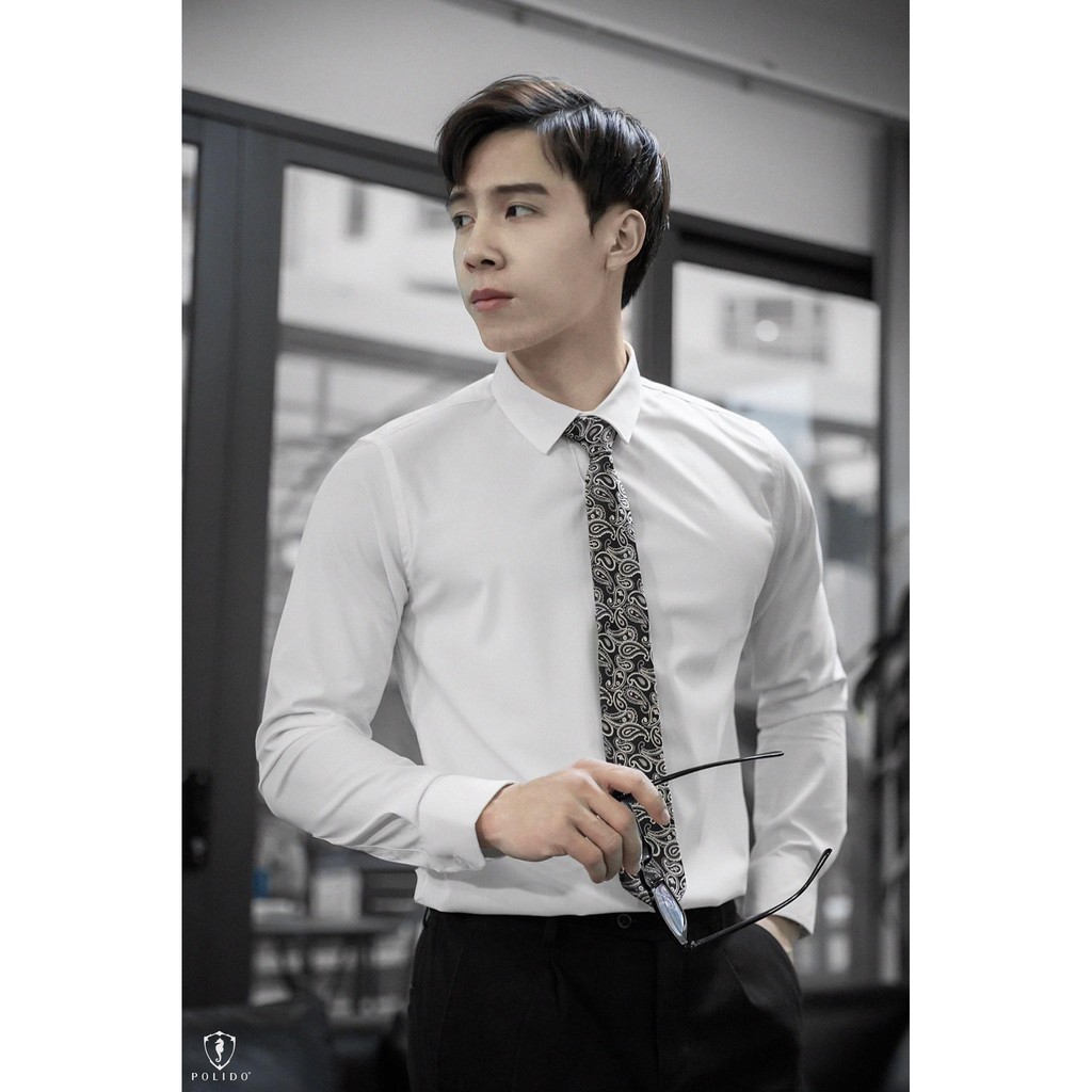  Áo sơmi nam ZR full tag mác phong cách lịch lãm ôm body (3 màu trắng, đen, xanh) | BigBuy360 - bigbuy360.vn