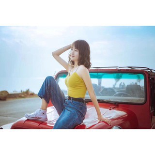 Áo 2 dây đan chun chéo sau hot 2019