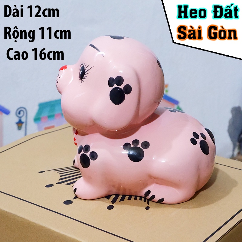 Ống heo tiết kiệm hình con chó sứ