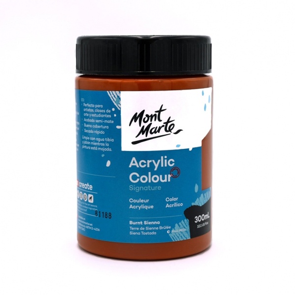 Màu Acrylic Mont Marte 300 ML MSCH3014 - Màu Burnt Sienna