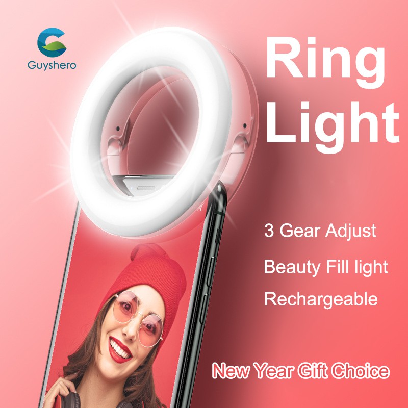 Đèn LED hỗ trợ chụp ảnh selfie có thể điều chỉnh độ sáng