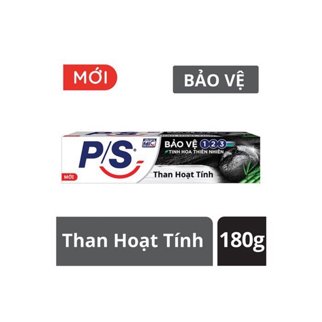 Kem đánh răng PS Bảo vệ 123 Than Hoạt tính