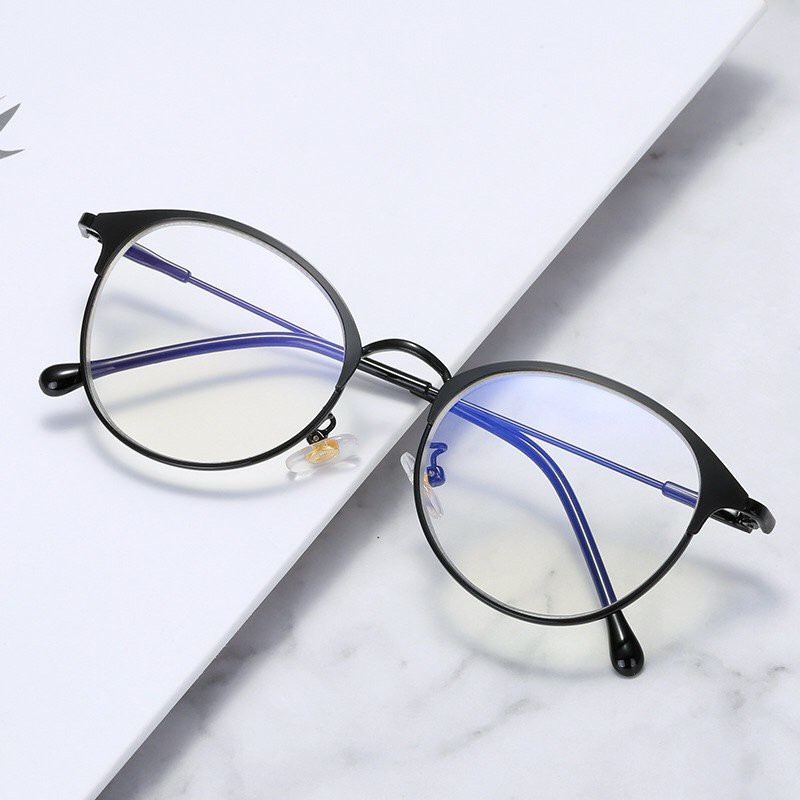 Mắt Kính Form Tròn có thể thay tròng Thời Trang Phong Cách Hàn Quốc Hot Trend - Hata24h