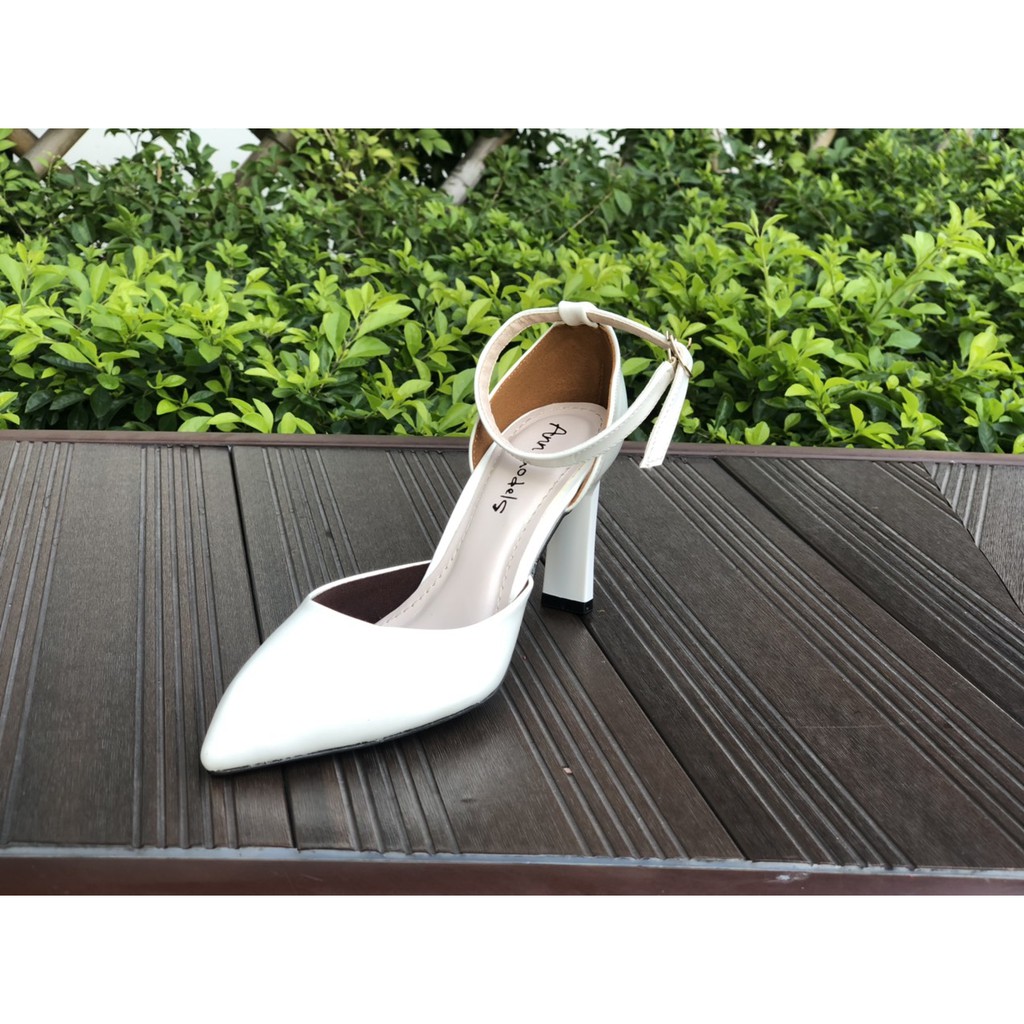 Giày sandal 9 phân mũi nhọn  thời trang phối quai mảnh _A920H