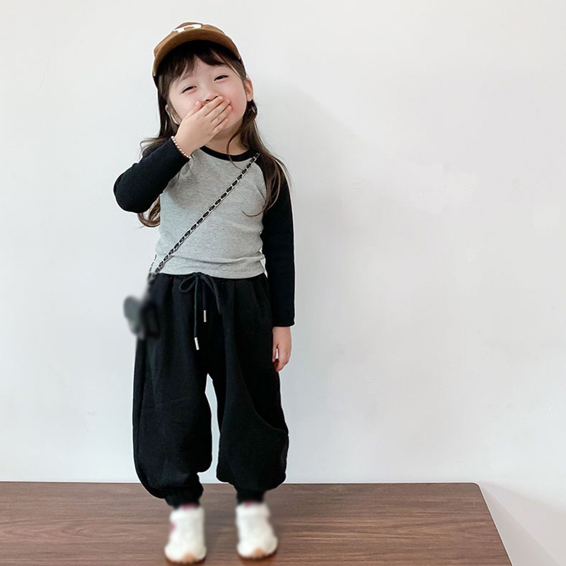 Áo Sơ Mi Dáng Ôm Màu Sắc Tương Phản Thời Trang Xuân Thu Phong Cách Hàn Quốc Cho Nữ