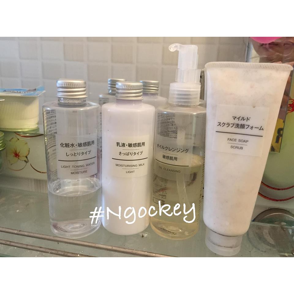 Bộ dưỡng da Muji 4 sản phẩm