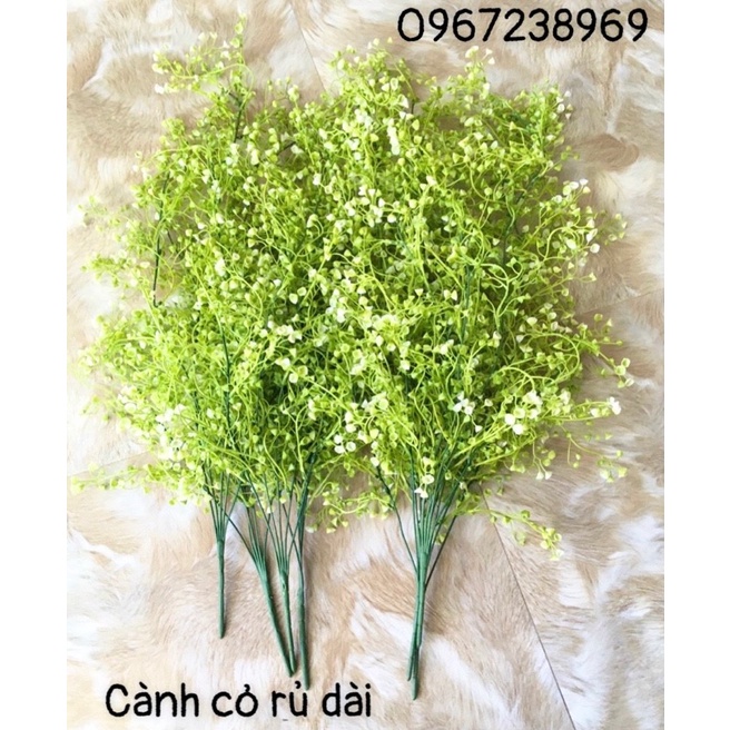 Cành cỏ rủ dài 7 loại cắm trang trí cầu thang,quán cà phê,cành hoa trang trí nhà