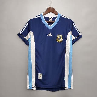 1998 Argentina Away Retro Bóng đá Jersey Bóng đá
