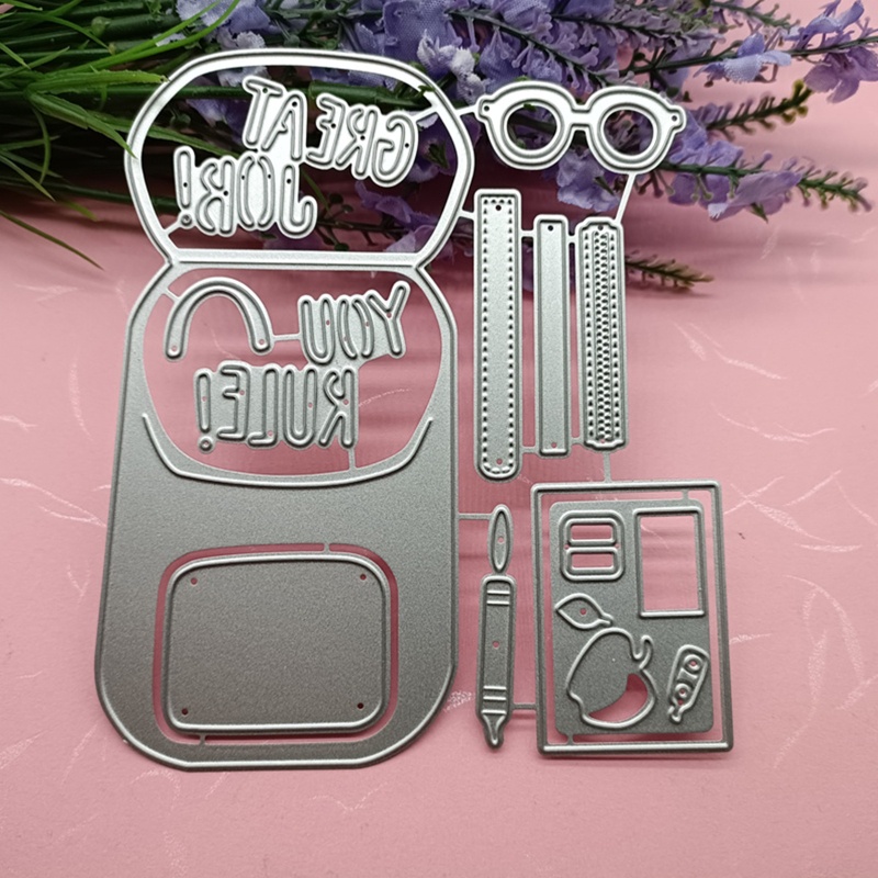Khuôn Cắt Giấy Kim Loại Hình Ba Lô Xinh Xắn