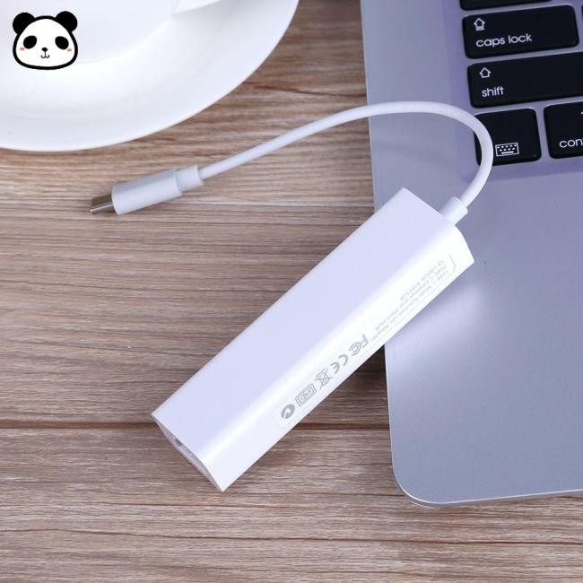 【✨Ready Stock✨】USB-C USB 3.1 Type C to USB RJ45 Ethernet Lan Adapter Hub Cable for Macbook PC Type-C port