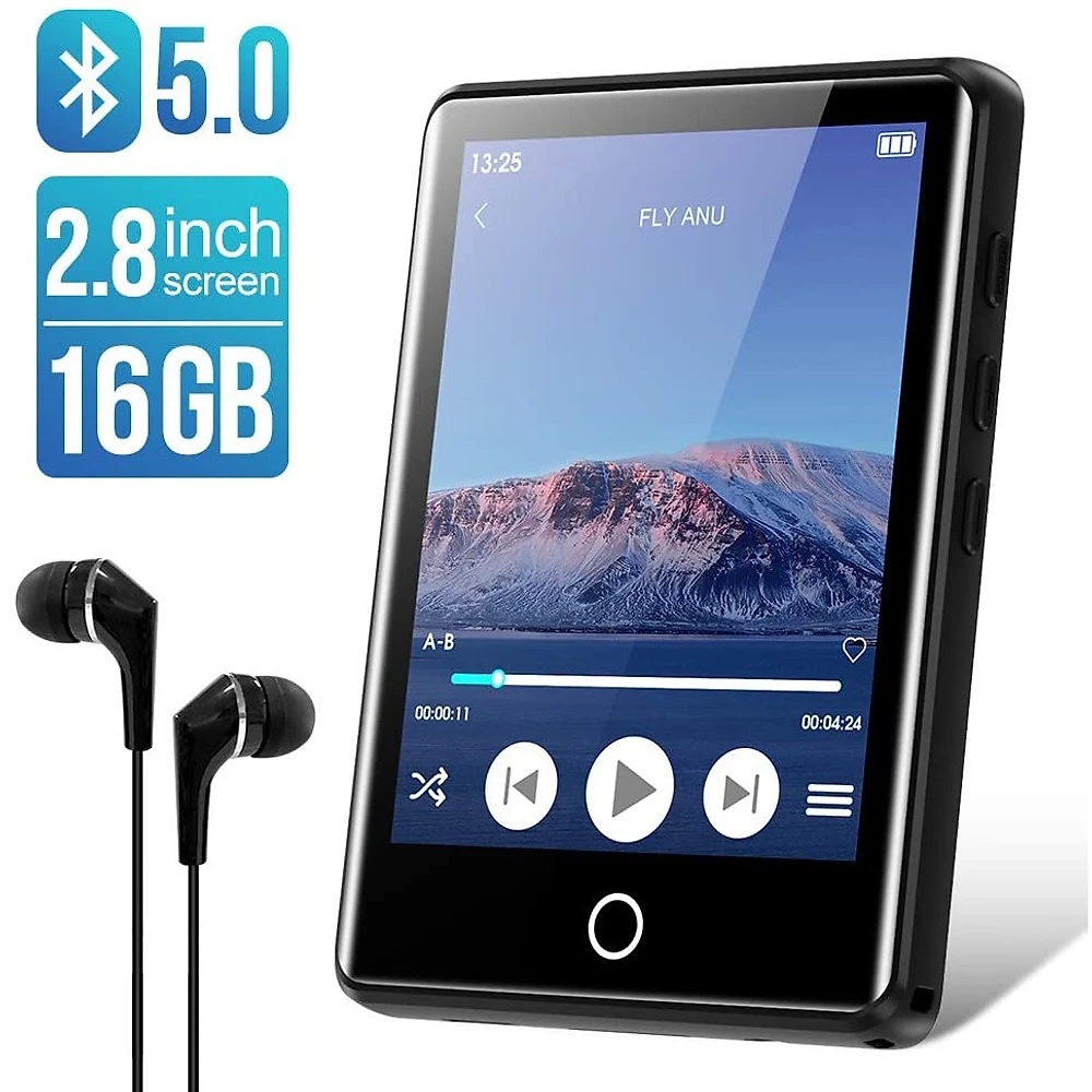 Máy Nghe Nhạc Ruizu M6 - Màn Hình Cảm Ứng 2.8 Inches, Bluetooth 5.0, Loa Ngoài, Pin 50h