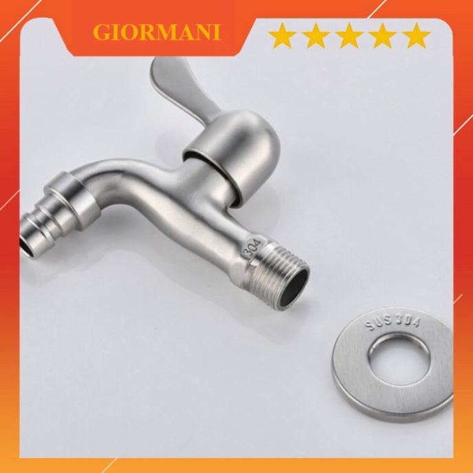 Vòi hồ xả nhanh inox 304 cao cấp VXN06