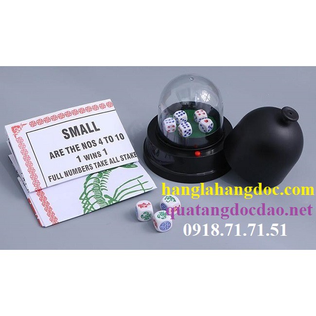 Bộ lắc bầu cua kiêm lắc tài xỉu dùng pin , đồ chơi độc lạ